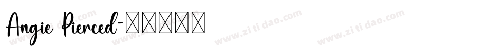 Angie Pierced字体转换